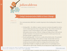 Tablet Screenshot of juliawaldenu.wordpress.com