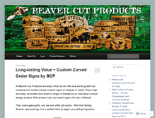 Tablet Screenshot of beavercutproducts.wordpress.com