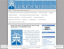 Tablet Screenshot of lukesmission.wordpress.com