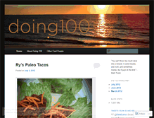 Tablet Screenshot of doing100.wordpress.com