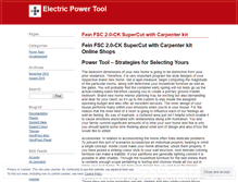 Tablet Screenshot of electricpowertool.wordpress.com