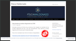 Desktop Screenshot of fisicamaldonado.wordpress.com