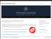 Tablet Screenshot of fisicamaldonado.wordpress.com