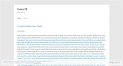 Desktop Screenshot of essaype.wordpress.com