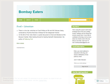 Tablet Screenshot of bombayeaters.wordpress.com