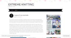 Desktop Screenshot of extremeknitting.wordpress.com