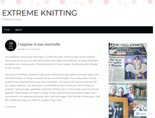 Tablet Screenshot of extremeknitting.wordpress.com