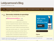 Tablet Screenshot of leidycarmona.wordpress.com