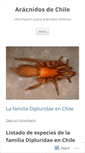 Mobile Screenshot of chilearachnida.wordpress.com
