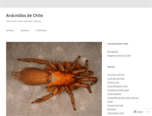 Tablet Screenshot of chilearachnida.wordpress.com