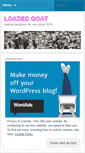 Mobile Screenshot of loadedgoat.wordpress.com