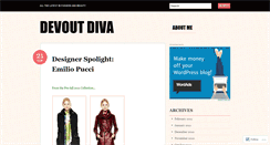 Desktop Screenshot of devoutdiva.wordpress.com