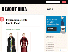 Tablet Screenshot of devoutdiva.wordpress.com