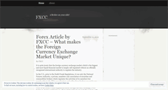 Desktop Screenshot of fxccforex.wordpress.com