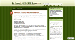 Desktop Screenshot of befoundseo.wordpress.com