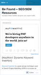 Mobile Screenshot of befoundseo.wordpress.com