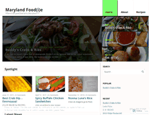 Tablet Screenshot of marylandfoode.wordpress.com