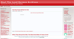 Desktop Screenshot of healthelandsermonarchives.wordpress.com