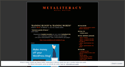 Desktop Screenshot of metaliteracy.wordpress.com