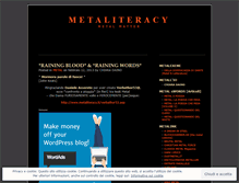 Tablet Screenshot of metaliteracy.wordpress.com