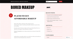 Desktop Screenshot of boredmakeup.wordpress.com