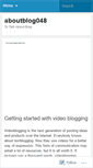 Mobile Screenshot of aboutblog048.wordpress.com