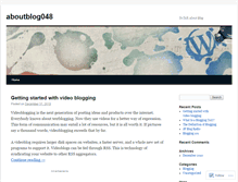 Tablet Screenshot of aboutblog048.wordpress.com