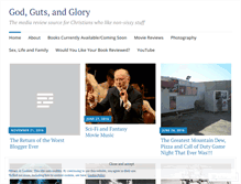 Tablet Screenshot of godgutsandglory.wordpress.com