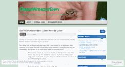 Desktop Screenshot of greenwithoutenvy.wordpress.com
