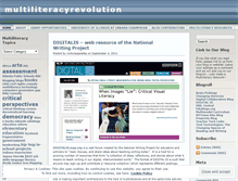 Tablet Screenshot of multiliteracyrevolution.wordpress.com
