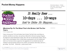 Tablet Screenshot of pocketmoneyhappens.wordpress.com
