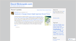 Desktop Screenshot of davidbinkowski.wordpress.com