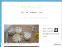 Tablet Screenshot of ingenuitygirl.wordpress.com