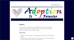 Desktop Screenshot of adoptionisforever.wordpress.com