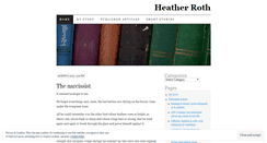 Desktop Screenshot of heatherroth.wordpress.com