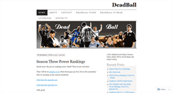 Desktop Screenshot of deadball.wordpress.com