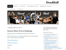 Tablet Screenshot of deadball.wordpress.com