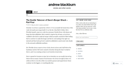 Desktop Screenshot of ablackburnwriter.wordpress.com