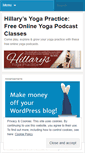 Mobile Screenshot of hillarysyogapractice.wordpress.com
