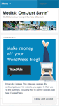 Mobile Screenshot of medit8r.wordpress.com