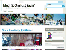 Tablet Screenshot of medit8r.wordpress.com