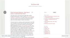 Desktop Screenshot of elusiveself.wordpress.com