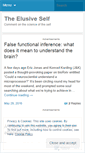 Mobile Screenshot of elusiveself.wordpress.com