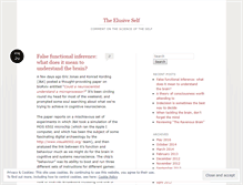 Tablet Screenshot of elusiveself.wordpress.com