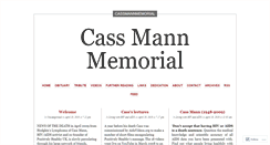 Desktop Screenshot of cassmannmemorial.wordpress.com