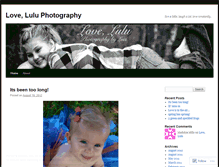 Tablet Screenshot of loveluluphoto.wordpress.com