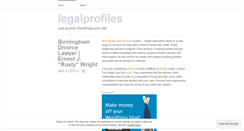 Desktop Screenshot of legalprofiles.wordpress.com