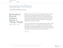 Tablet Screenshot of legalprofiles.wordpress.com