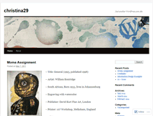 Tablet Screenshot of christina29.wordpress.com