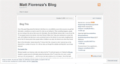 Desktop Screenshot of mattfiorenza.wordpress.com